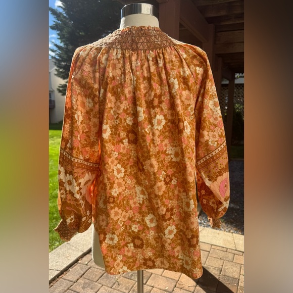 Spell & the Gypsy Collective Anne Blouse in Peach Size Small - Picture 2 of 3